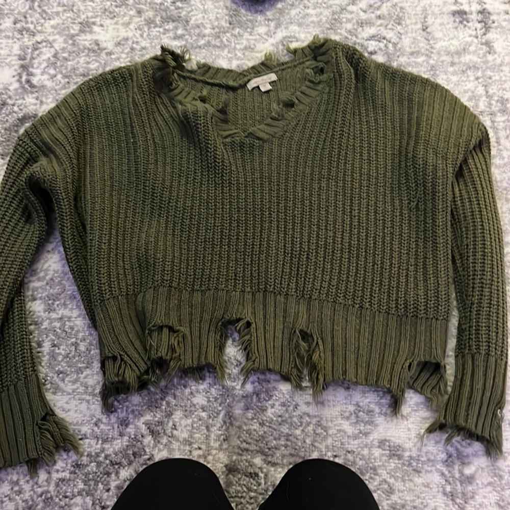 Green sweater